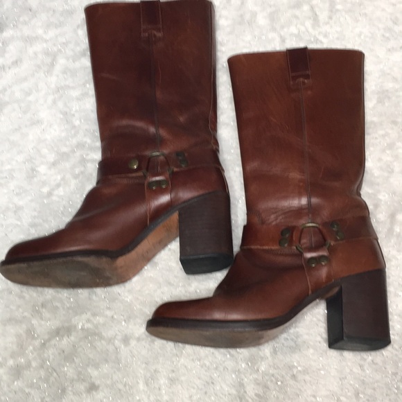 Vintage GUESS boot chunky heel Made in Spain 7.5 - Picture 4 of 11